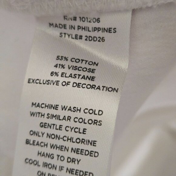 Soft Surroundings NWT White Wide Leg Crop Crochet Lace Hem Pants Size 10(Missy) - Picture 11 of 11